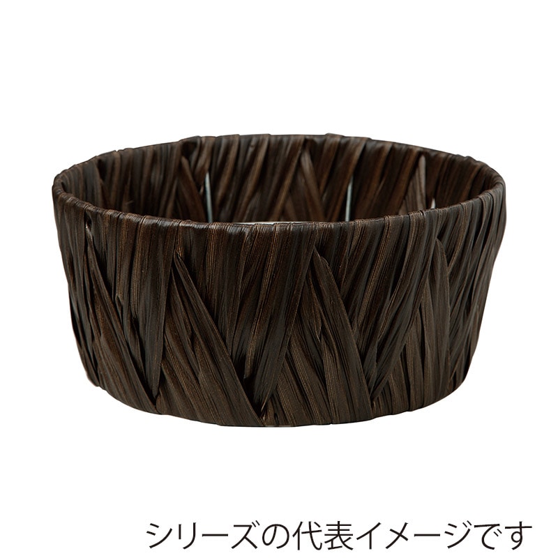 ヒルトップ アレンジ鉢　ポリプロピレン φ21cm　ブラック AO65B 1個（ご注文単位5個）【直送品】