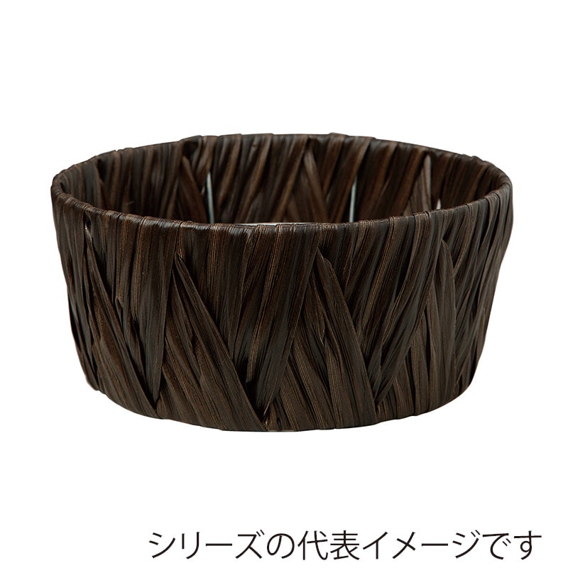 ヒルトップ アレンジ鉢　ポリプロピレン φ24cm　ブラック AO66B 1個（ご注文単位5個）【直送品】