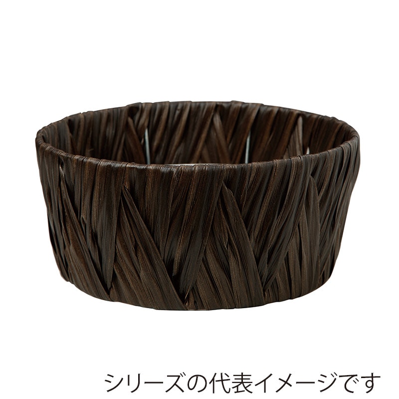 ヒルトップ アレンジ鉢　ポリプロピレン φ28cm　ブラック AO67B 1個（ご注文単位5個）【直送品】