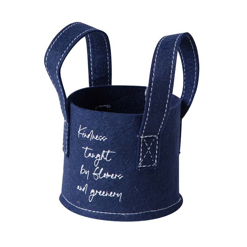 ヒルトップ 鉢カバー フェルトプランター 3.5号鉢 ネイビー FL35NV 1個(ご注文単位10個)【直送品】