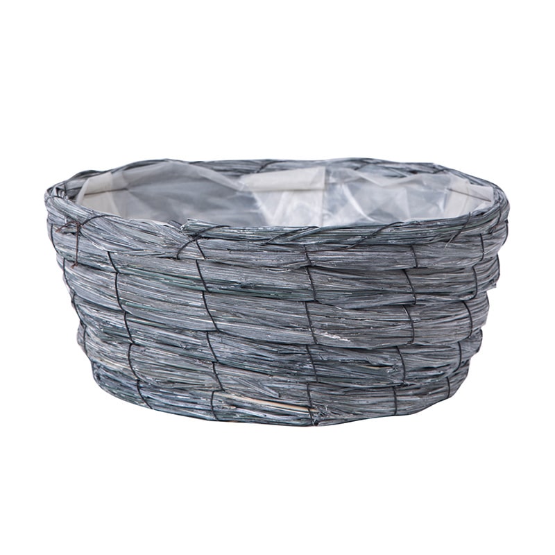 ヒルトップ アレンジ鉢 シーグラス φ26cm GP66 1個(ご注文単位5個)【直送品】