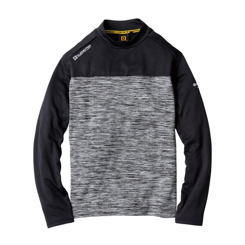 コーコス信岡 光吸収発熱 モックネック長袖 G-9168 グレー S 1枚（ご注文単位1枚）【直送品】