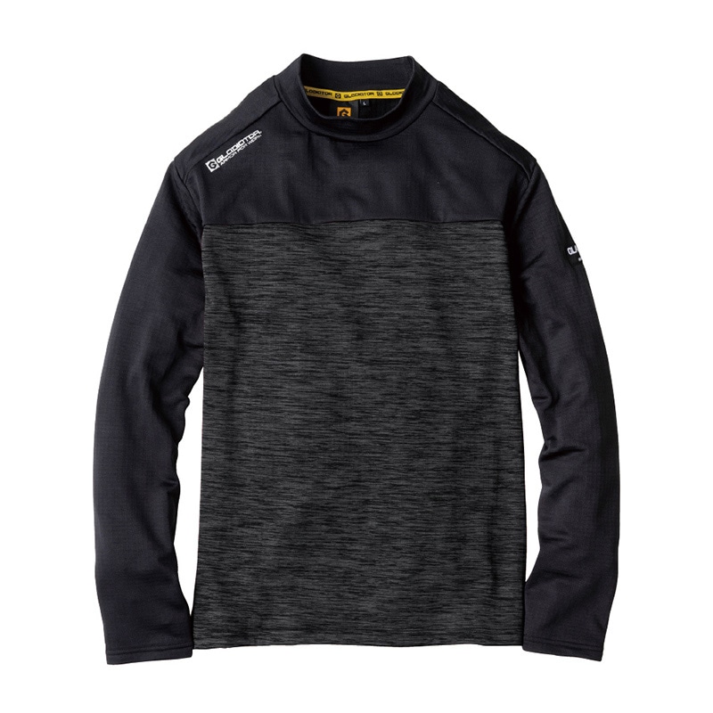 コーコス信岡 光吸収発熱 モックネック長袖 G-9168 チャコール S 1枚（ご注文単位1枚）【直送品】