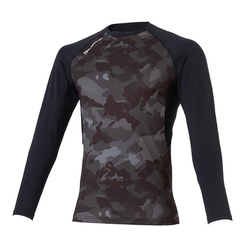 コーコス信岡 ドライパワーサポート 長袖 G-818 ブラックカモ XL 1枚（ご注文単位1枚）【直送品】