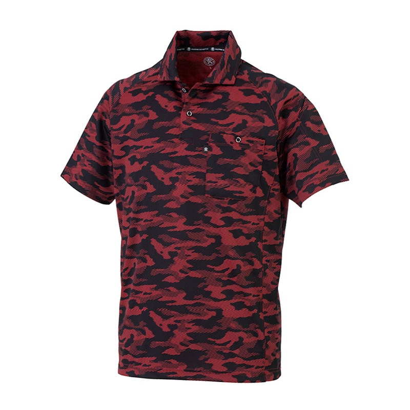 コーコス信岡 半袖ポロシャツ リラックスフィット AS-1757 ディアゴレッド SS 1枚（ご注文単位1枚）【直送品】