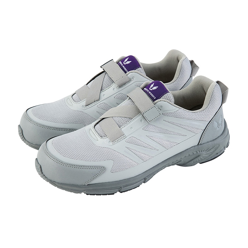 コーコス信岡 フライワーク セーフティスニーカー 1.5 MW-3102 グレイ 26.5cm 1組（ご注文単位1組）【直送品】