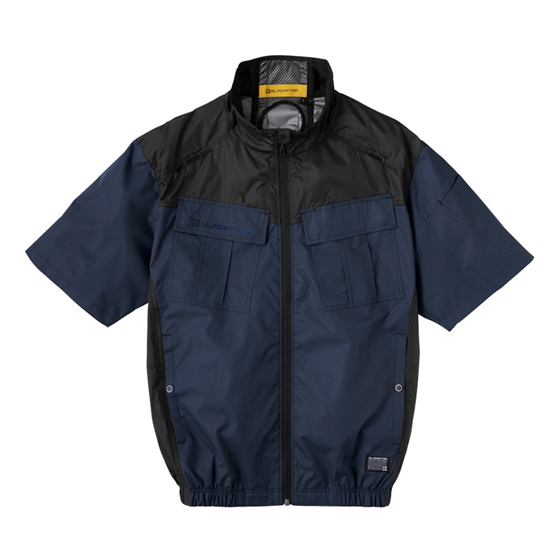 コーコス信岡 ボルトクール 日傘遮熱 半袖ブルゾン G-4040 ネイビー XXL 1枚（ご注文単位1枚）【直送品】