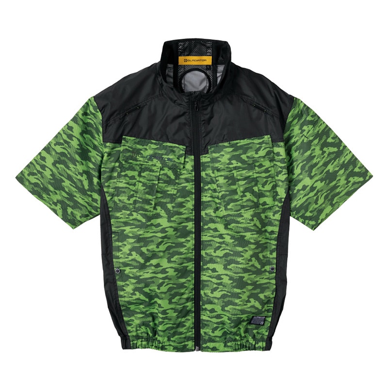 コーコス信岡 ボルトクール 日傘遮熱 半袖ブルゾン G-4040 ディアゴグリーン XS 1枚（ご注文単位1枚）【直送品】