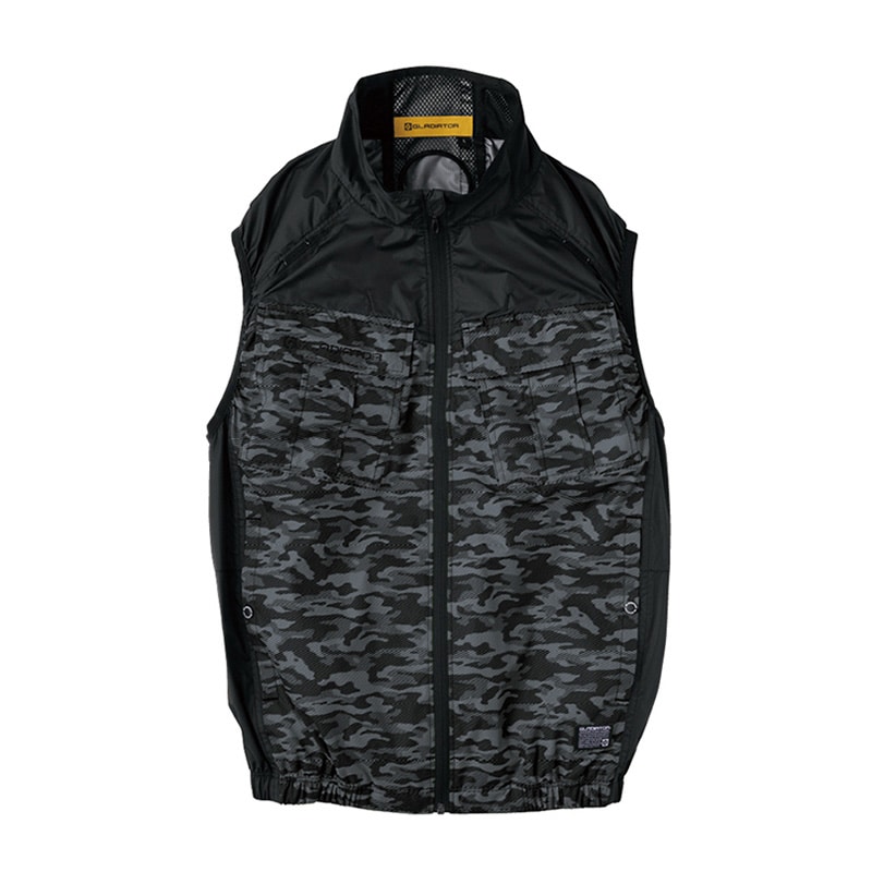 コーコス信岡 ボルトクール 日傘遮熱 ベスト G-4049 ディアゴブラック XXL 1枚（ご注文単位1枚）【直送品】