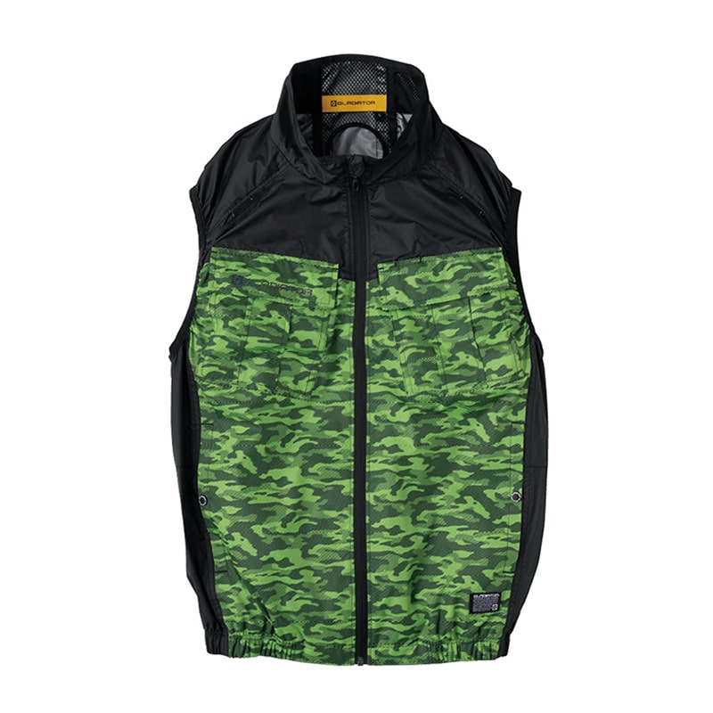 コーコス信岡 ボルトクール 日傘遮熱 ベスト G-4049 ディアゴグリーン 4XL 1枚（ご注文単位1枚）【直送品】