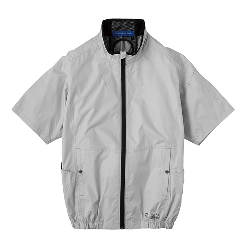 コーコス信岡 エコ・ボルトクール 日傘遮熱 半袖ブルゾン AE-4060 シルバー XL 1枚（ご注文単位1枚）【直送品】