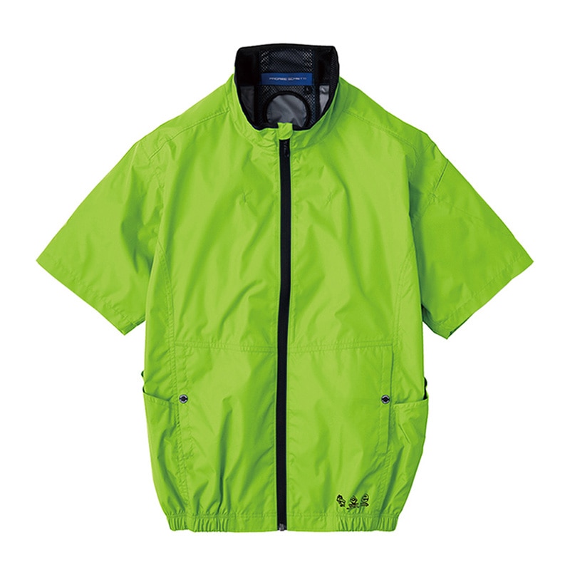 コーコス信岡 エコ・ボルトクール 日傘遮熱 半袖ブルゾン AE-4060 リーフグリーン M 1枚（ご注文単位1枚）【直送品】