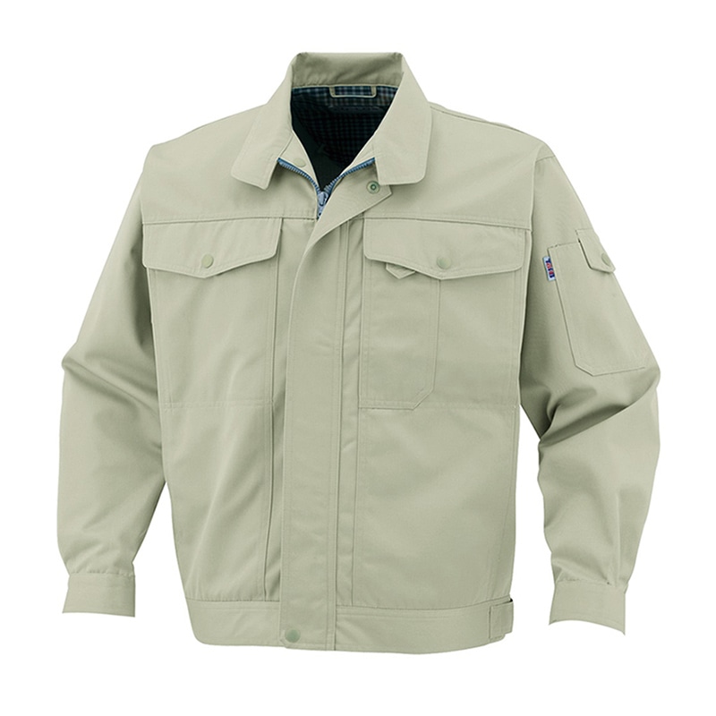 コーコス信岡 製品制電 ブルゾン 前ファスナー J-1460 モスグリーン 4L 1枚(ご注文単位1枚)【直送品】