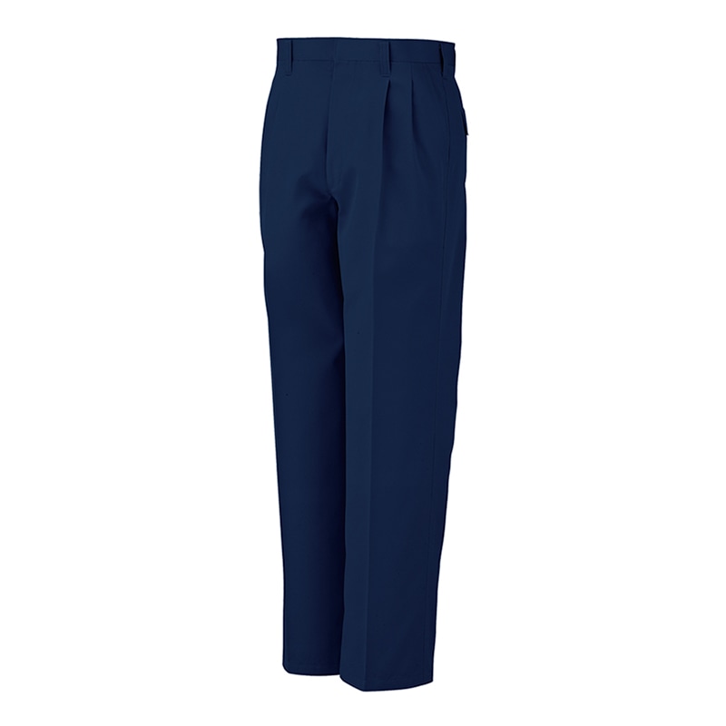 コーコス信岡 エコ ツータックスラックス H-1193 ネイビー 91cm 1枚(ご注文単位1枚)【直送品】