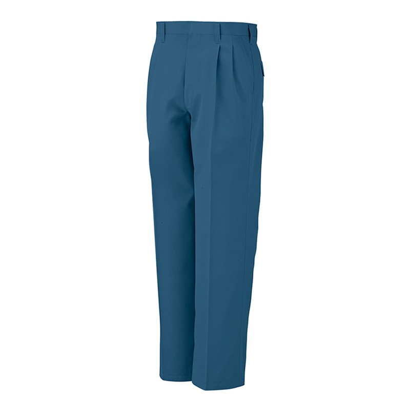 コーコス信岡 エコ ツータックスラックス H-1193 ブルー 115cm 1枚（ご注文単位1枚）【直送品】