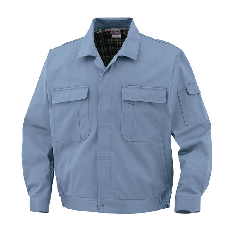 コーコス信岡 ブルゾン 前ヒヨクボタン仕様 8502 ペールブルー S 1枚（ご注文単位1枚）【直送品】