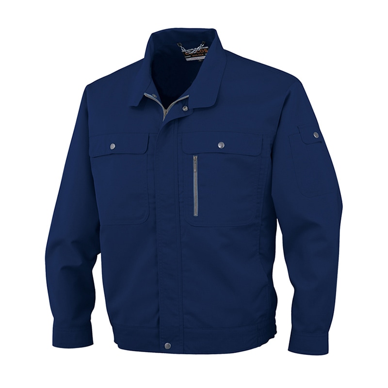 コーコス信岡 エコストレッチ 長袖ブルゾン H-191 ネイビー M 1枚（ご注文単位1枚）【直送品】