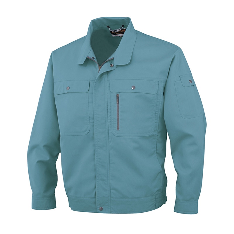 コーコス信岡 エコストレッチ 長袖ブルゾン H-191 グリーン 5L 1枚(ご注文単位1枚)【直送品】