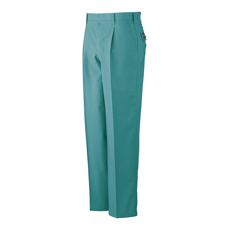 コーコス信岡 防汚・製品制電 ワンタックスラックス P-5583 グリーン 73cm 1枚（ご注文単位1枚）【直送品】