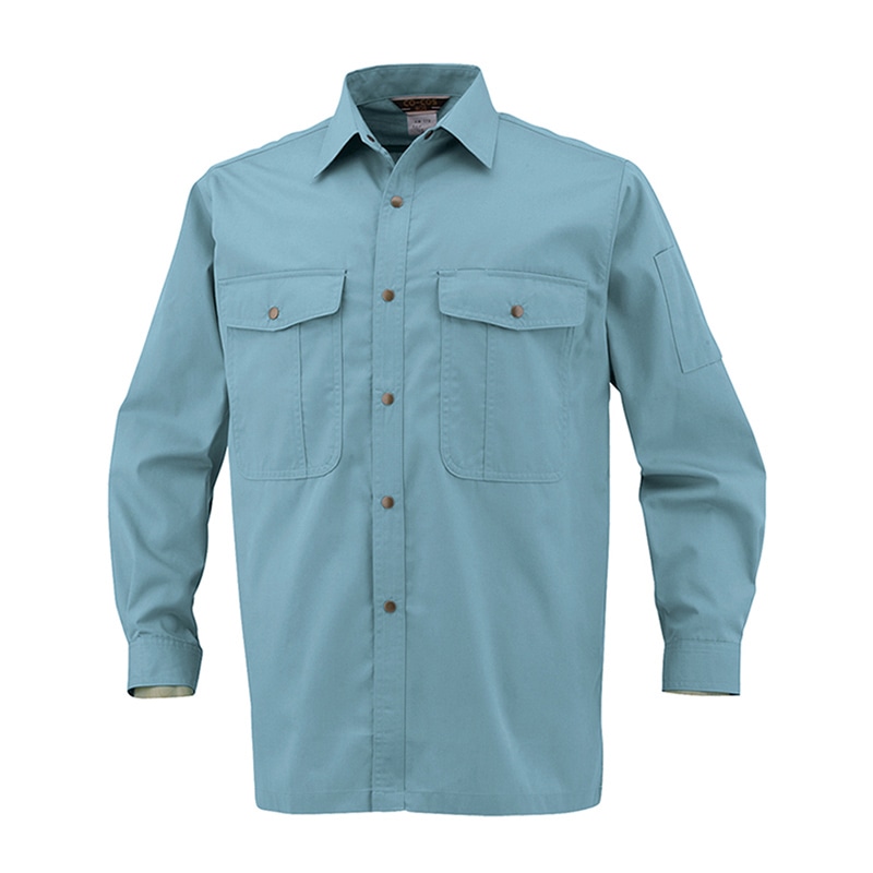 コーコス信岡 長袖シャツ 178 ペールブルー LL 1枚（ご注文単位1枚）【直送品】