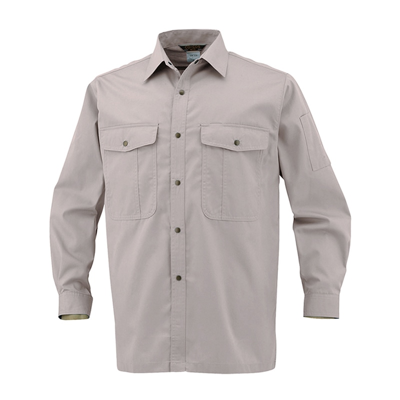 コーコス信岡 長袖シャツ 178 ラベンダー EL 1枚（ご注文単位1枚）【直送品】