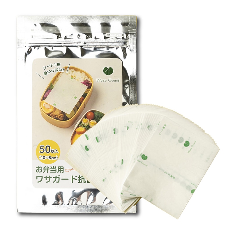 虎変堂 抗菌シート ワサガード 紙 80×100mm 7A511 1袋（ご注文単位1袋）【直送品】