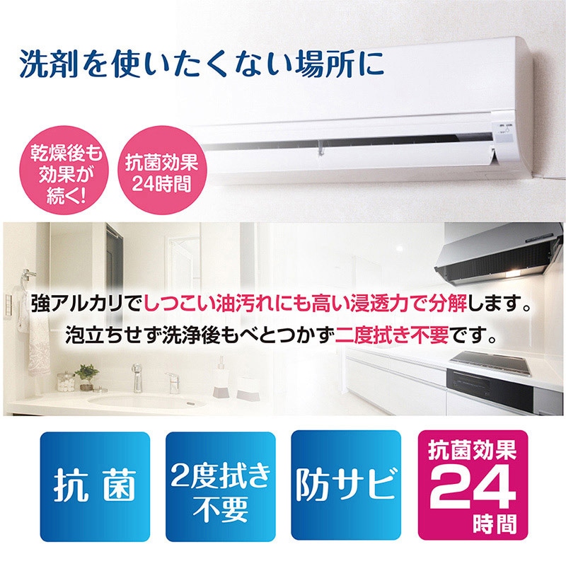 虎変堂 強アルカリ電解水 アクアクリーナー 4L スプレーボトル付 4AQA001 1個(ご注文単位1個)【直送品】