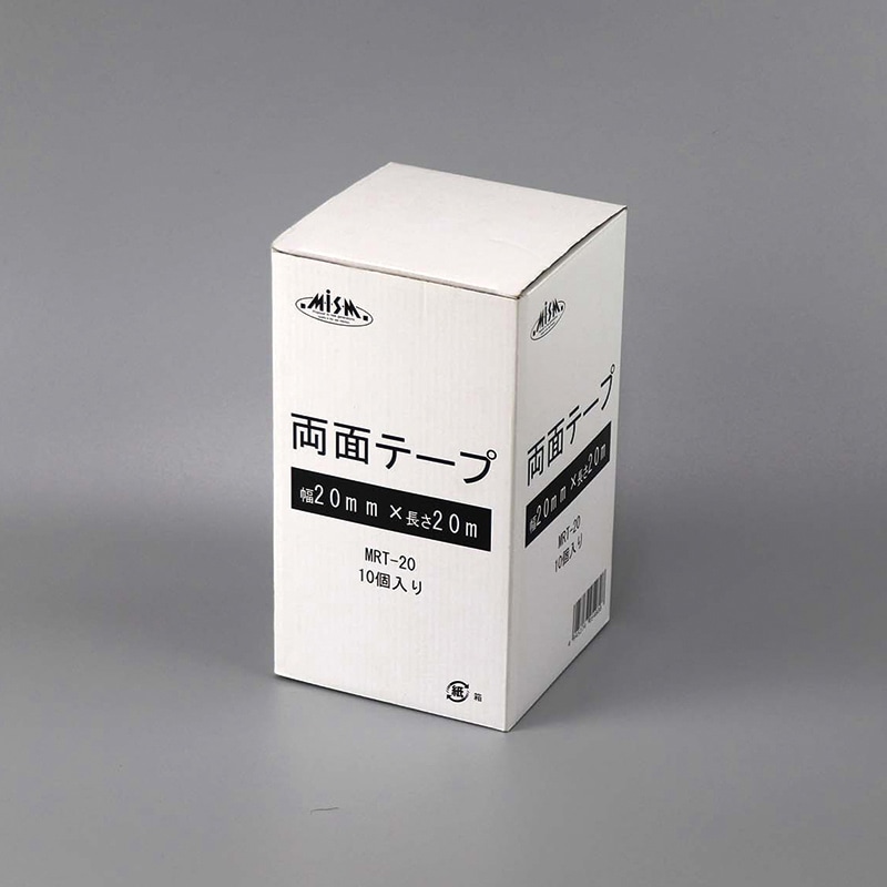 ヒメプラ 紙両面テープ 25mm×20m MRT-20 アイボリー 10巻/箱(ご注文単位6箱)【直送品】