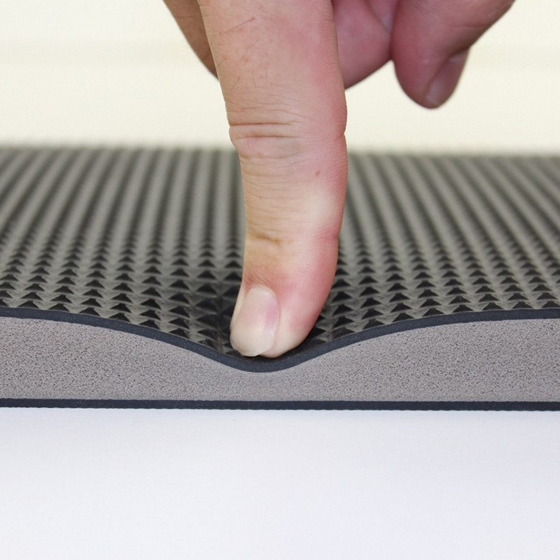 ヒメプラ 水・油に強い楽々クッションマット 4575 CM-007 黒 1枚(ご注文単位6枚)【直送品】