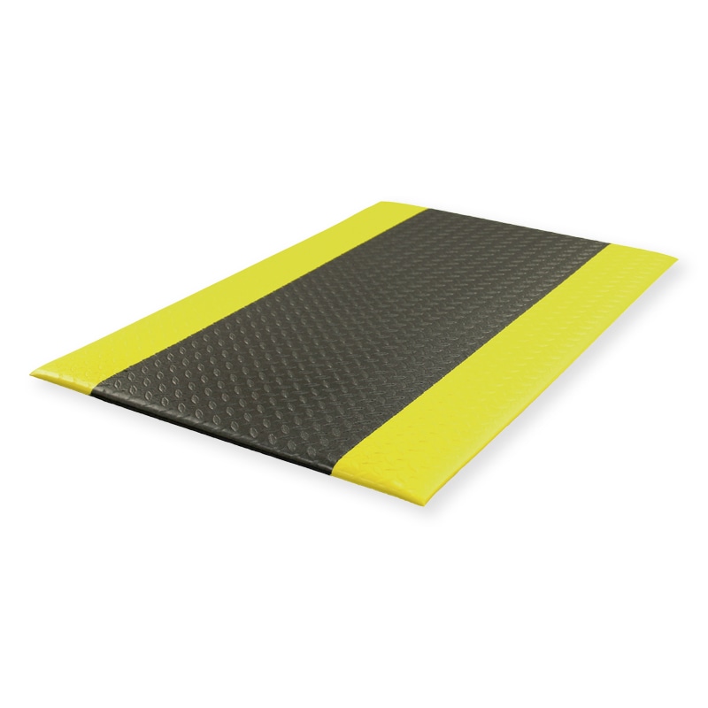 ヒメプラ 快適クッションマット 90150 CM-003　黒×黄 1枚（ご注文単位2枚）【直送品】