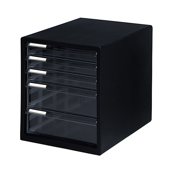 JEJアステージ ファイレックス レターケース 浅3深2段 F5 ブラック 1個(ご注文単位6個)【直送品】
