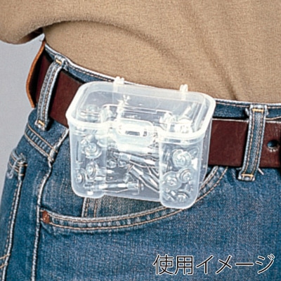 JEJアステージ ベルトフック付ミニケース M クリア 1個(ご注文単位12個)【直送品】