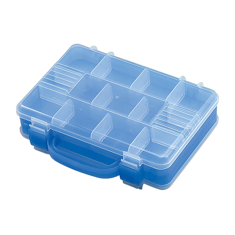 JEJアステージ ツインセパレートケース TS-300 クリアブルー 1個(ご注文単位12個)【直送品】