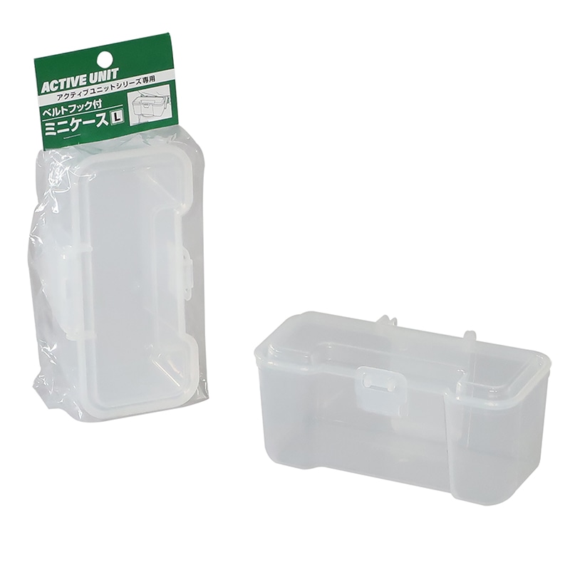 JEJアステージ ベルトフック付ミニケース L クリア 1個(ご注文単位12個)【直送品】