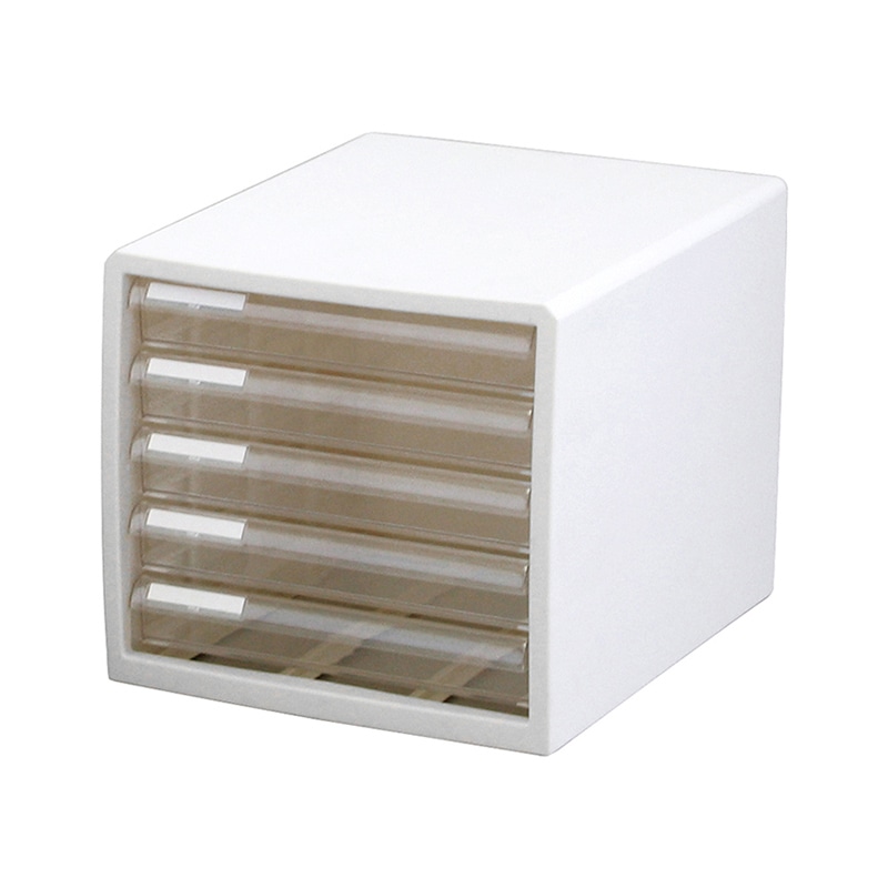 JEJアステージ レターケース 浅5段 M5 ホワイト 1個(ご注文単位6個)【直送品】