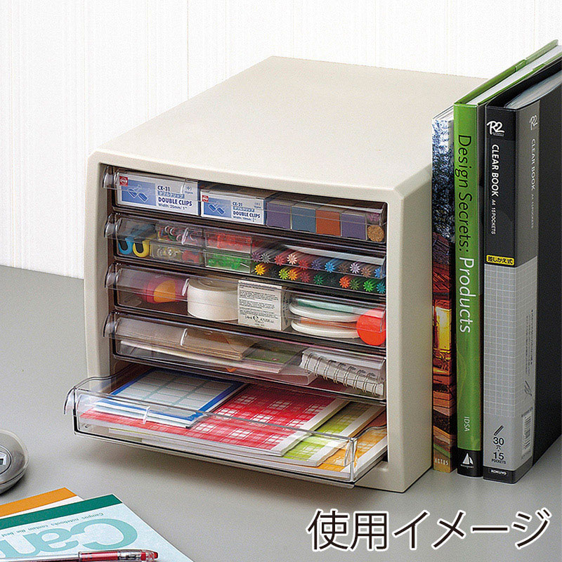 JEJアステージ レターケース 浅5段　M5 ホワイト 1個（ご注文単位6個）【直送品】