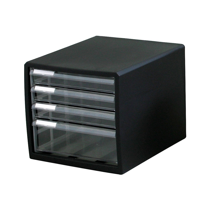 JEJアステージ レターケース 浅3深1段 F4 ブラック 1個(ご注文単位6個)【直送品】