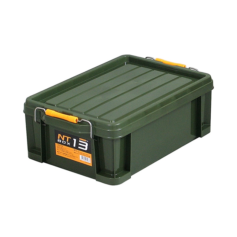 JEJアステージ 蓋付コンテナ NTボックス #13 グリーン 1個(ご注文単位10個)【直送品】