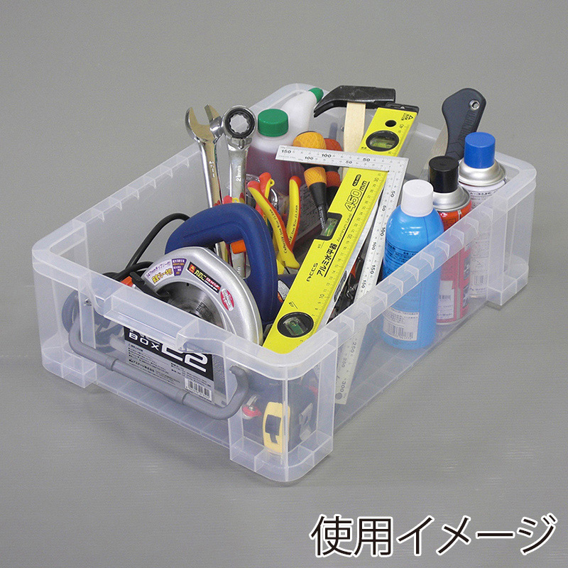 JEJアステージ 蓋付コンテナ　NCボックス #22 クリア 1台（ご注文単位5台）【直送品】