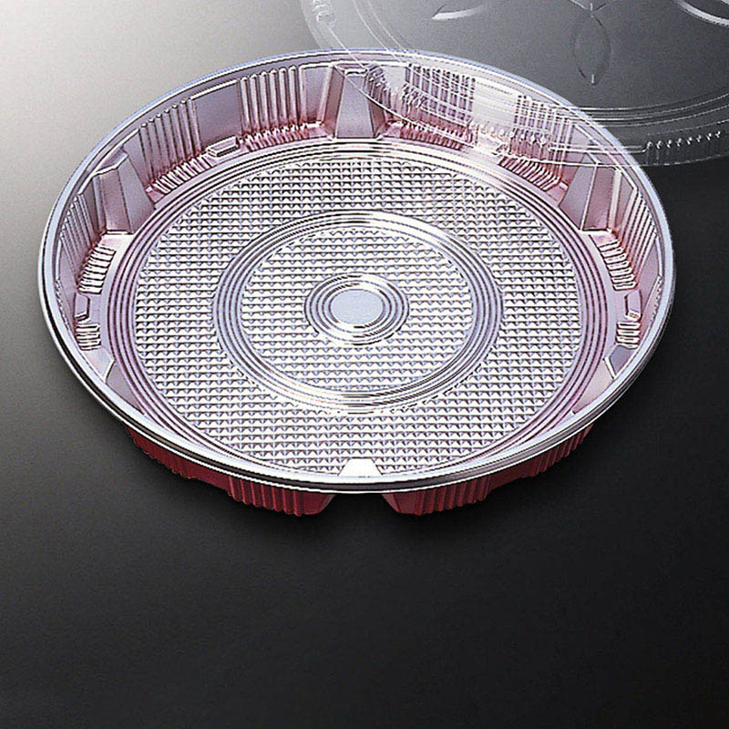 中央化学 寿司容器 DXすし桶 乗せ蓋セット 4  10枚/袋（ご注文単位10袋）【直送品】