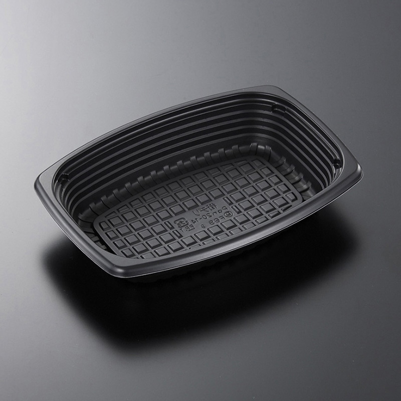 中央化学 惣菜容器 CT街デリPAN 本体 20-14 BK 50枚/袋（ご注文単位18袋）【直送品】