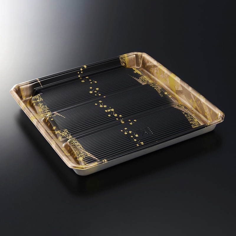 中央化学 精肉容器 まくら桶 本体 N25-25 たけみBK 50枚/袋(ご注文単位6袋)【直送品】