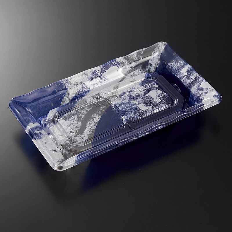 中央化学 刺身容器 みすず 本体 20-12 つららB 50枚/袋(ご注文単位18袋)【直送品】