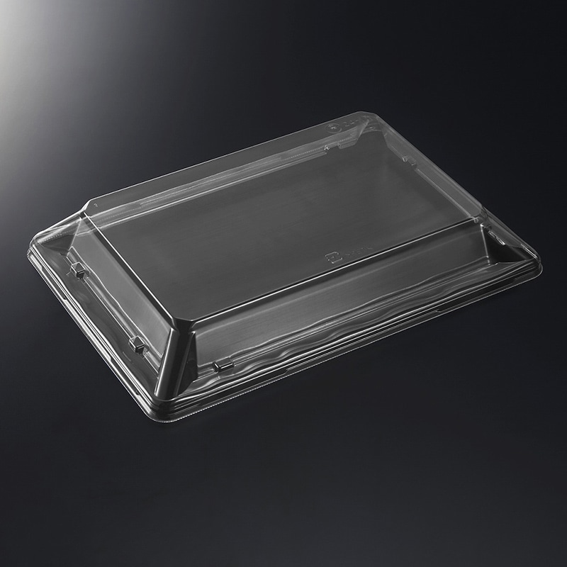 中央化学 刺身容器 みすず 蓋 24-17 50枚/袋(ご注文単位8袋)【直送品】