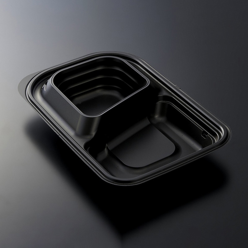 中央化学 弁当容器　CTキャリー　K28-18　本体  BK 50枚/袋（ご注文単位8袋）【直送品】