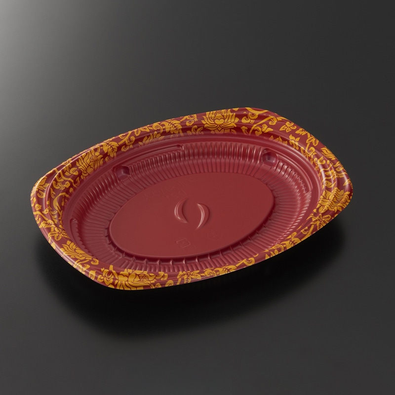 中央化学 軽食容器　CTグルメハウス D21　メイR-BK身  50枚/袋（ご注文単位16袋）【直送品】