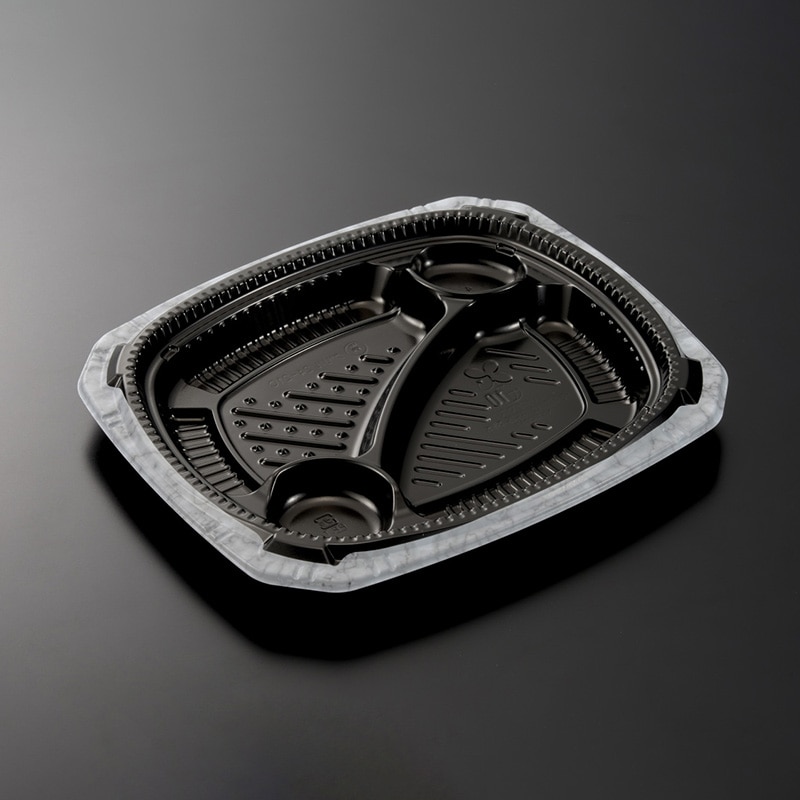 中央化学 弁当容器　BCTグリル 24-21C　ロカGR　身  50枚/袋（ご注文単位12袋）【直送品】