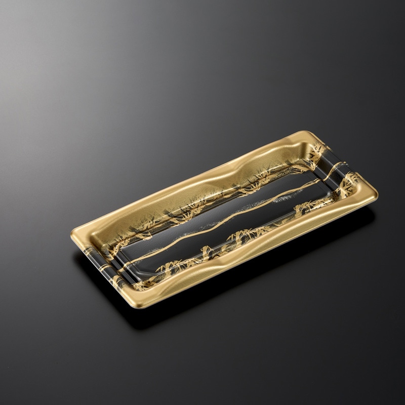 >中央化学 寿司容器　豊味 5-1　ささなりBK　身  50枚/袋（ご注文単位30袋）【直送品】