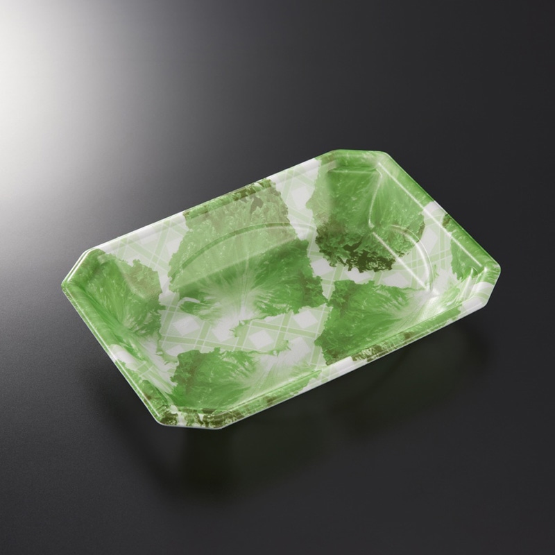 中央化学 惣菜容器 味鉢 18-13F フレッシュGN 100枚/袋(ご注文単位18袋)【直送品】