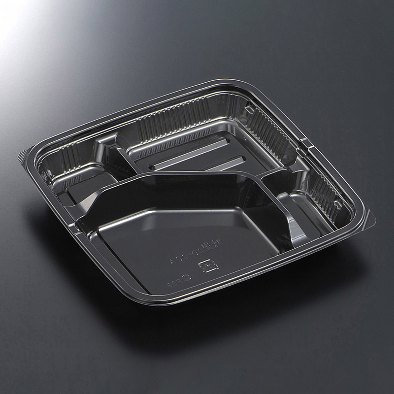 中央化学 弁当容器 HSA味里 本体 20-20A BK 50個/袋(ご注文単位16袋)【直送品】